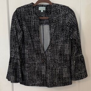 Veronica M Black and White Blazer, Medium